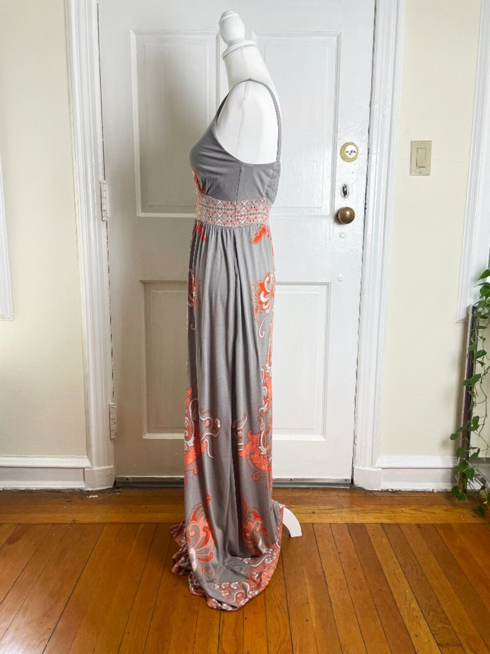 INC International Concepts Paisley Print Boho V-Neck Maxi Dress Size Small | EUC - Picture 5 of 11